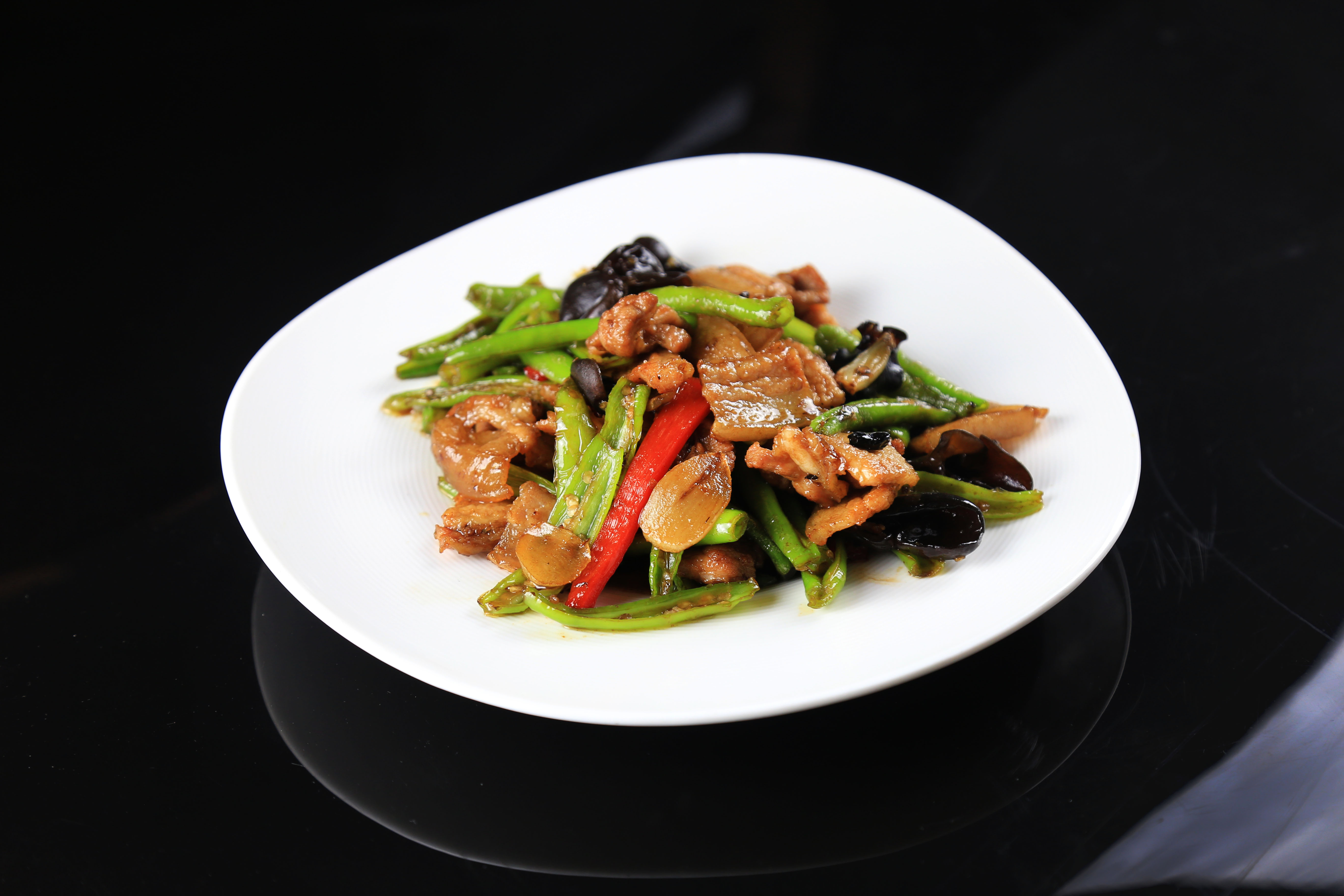 杭椒炒肉片 